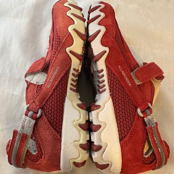 Allrounder by Mephisto NIRO Mary Jane Flats, Red Suede Women Size 5.5 $179 - Picture 4 of 7